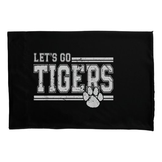 ヴィンテージタイガーススクールスポーツネームレトロ 枕カバー (正面)