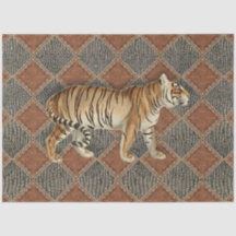 ヴィンテージタイガーレザースネークスキンブラックデカップージ