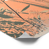 ヴィンテージタイガーロール動物野生生物自然エステティ ポスター (角)