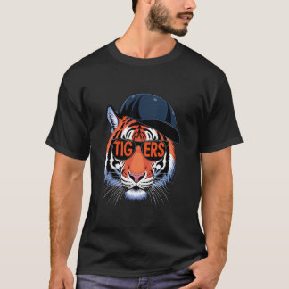ヴィンテージタイガー好きな男性女性若者向け Tシャツ