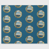 ヴィンテージタイタニックポートホール ラッピングペーパー (フラット)