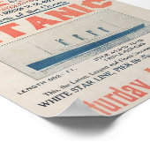 ヴィンテージタイタニック旅行ポスター ポスター (角)