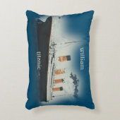 ヴィンテージタイタニック海ライナーボーイシーネーム船 アクセントクッション (正面(垂直))