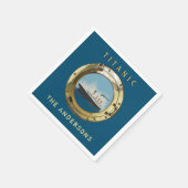 ヴィンテージタイタパーソナライズされたニックディナーパーティー スタンダードカクテルナプキン (角)