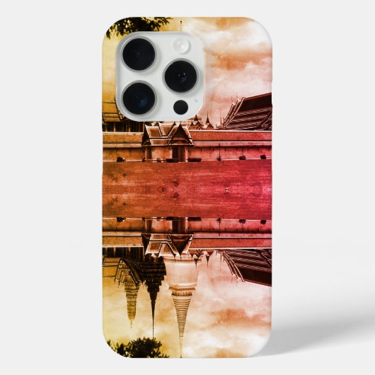 ヴィンテージタイバンコクチャペル王室のパレスビュー Case-Mate iPhoneケース (裏面)