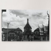 ヴィンテージタイバンコクワットプラカウ観光客 ジグソーパズル (横)