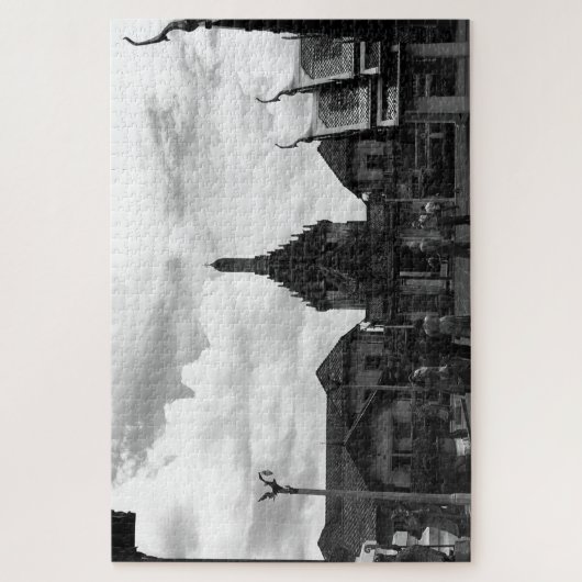 ヴィンテージタイバンコクワットプラカウ観光客 ジグソーパズル (縦)