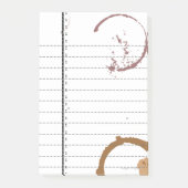 ヴィンテージタイプコーヒーステイン裏打ち付箋 ポストイット (正面)