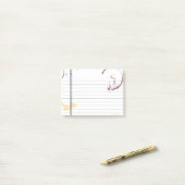 ヴィンテージタイプコーヒーステイン裏打ち付箋 ポストイット (デスク上)