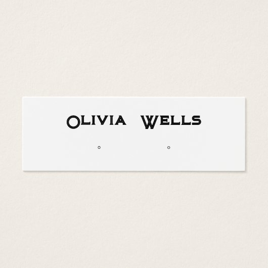 ヴィンテージタイプスタッドイヤリングディスプレイカード (正面)