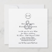 ヴィンテージタイプセットクラフト結婚式の招待 – 写真を追加 招待状 (正面)