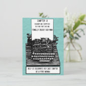 ヴィンテージタイプライおもしろいターバチェロレッテ招待状 招待状 (スタンド正面)