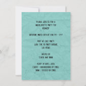 ヴィンテージタイプライおもしろいターバチェロレッテ招待状 招待状 (裏面)