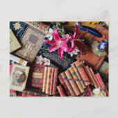 ヴィンテージタイプライターと古書 ポストカード (正面)
