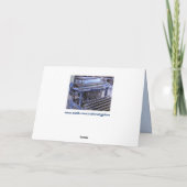 ヴィンテージタイプライターのグリーティングカード シーズンカード (裏面)