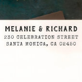 ヴィンテージタイプライターのスタイル名と差出人住所 セルフインキングスタンプ