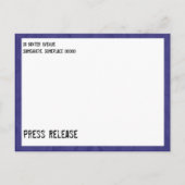 ヴィンテージタイプライターのポストカード インビテーションポストカード (裏面)