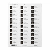 ヴィンテージタイプライターの鍵（白黒） ラベル (フルシート)