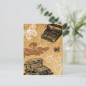 ヴィンテージタイプライターはがき ポストカード (スタンド正面)