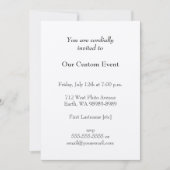 ヴィンテージタイプライターイラストレーション 招待状 (正面)