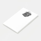 ヴィンテージタイプライターインクスケッチスケッチ ポストイット (アングル)