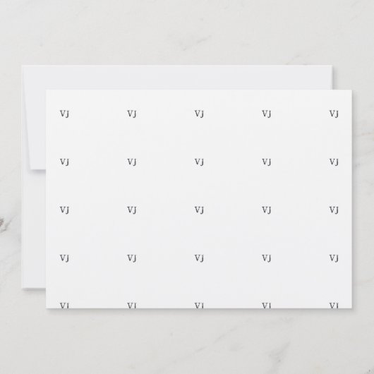 ヴィンテージタイプライターウェディング招待クラフトインクグランジ 招待状 (裏面)