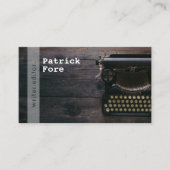 ヴィンテージタイプライターエディター名刺 名刺 (正面)