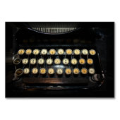 ヴィンテージタイプライターキーボード テーブルナンバー (正面)