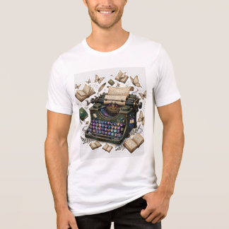 ヴィンテージタイプライターコラージュTシャツ トライブレンドTシャツ