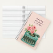 ヴィンテージタイプライターストーリーテリングライターDesktop ノートブック (内側)