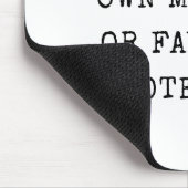 ヴィンテージタイプライターフォントカスタムメッセージ引用文 マウスパッド (コーナー)