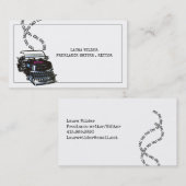 ヴィンテージタイプライターフリーライター 名刺 (正面/裏面)