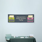 ヴィンテージタイプライターブックの起動カスタム 横断幕 (トレードショー)