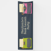 ヴィンテージタイプライターブックの起動カスタム 横断幕 (縦)