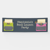 ヴィンテージタイプライターブックの起動カスタム 横断幕 (横)