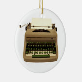 ヴィンテージタイプライターホリデーオーナメント セラミックオーナメント (右)