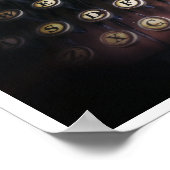 ヴィンテージタイプライターポスター ポスター (角)