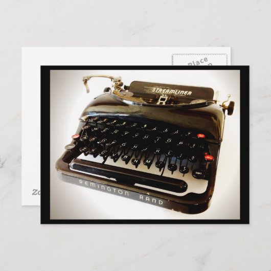 ヴィンテージタイプライターポストカード – Remington Rand ポストカード (正面/裏面)