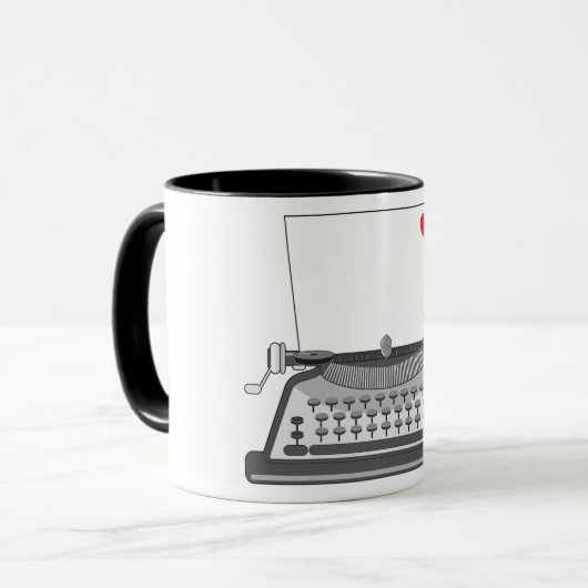 ヴィンテージタイプライターマグ マグカップ (正面左)