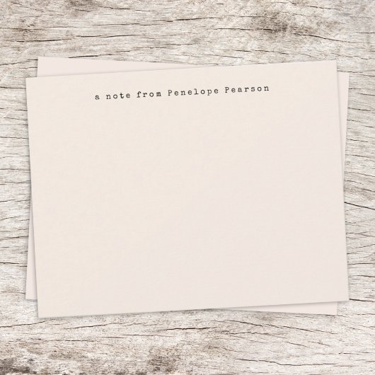 ヴィンテージタイプライターミニマルシンプルリスト ノートカード