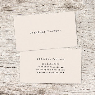 ヴィンテージタイプライターミニマルシンプルリスト 名刺