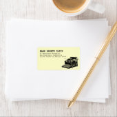 ヴィンテージタイプライターラベルのアドレス ラベル (インサイチュ)