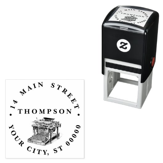 ヴィンテージタイプライターリトグラフ セルフインキングスタンプ (インサイチュ)
