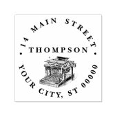 ヴィンテージタイプライターリトグラフ セルフインキングスタンプ (デザイン)