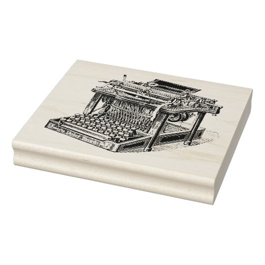 ヴィンテージタイプライターリトグラフ ラバースタンプ (スタンプ)