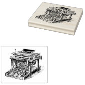 ヴィンテージタイプライターリトグラフ ラバースタンプ (押印)