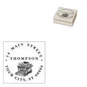 ヴィンテージタイプライターリトグラフ ラバースタンプ (押印)