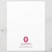 ヴィンテージタイプライターレトロ60sかわいいモノグラムアクア (裏面)