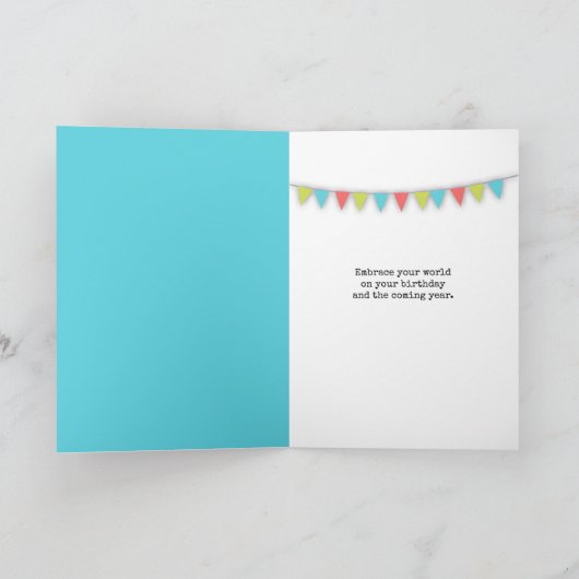 ヴィンテージタイプライター付引用文 サンキューカード (内部)