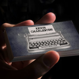 ヴィンテージタイプライター作家ライター 名刺